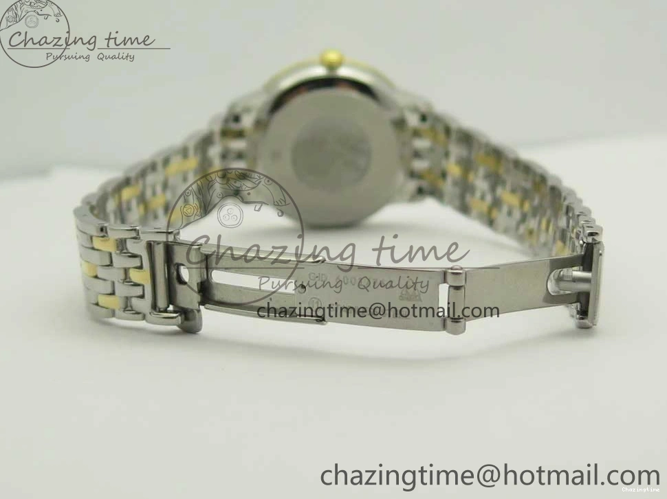 0512 Versatile De Ville Prestige Ladies 32.7mm SS MKF 1:1 Best Edition White MOP Dial Roman Markers on SS YG Bracelet MIYOTA 7967